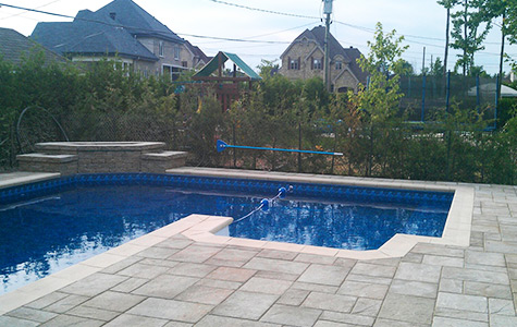Aménagement du contour d'une piscine Lorraine
