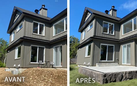 Aménagement paysager terrassement Shawinigan