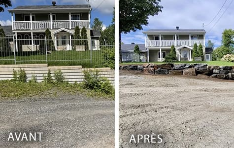 Aménagement paysager terrassement Shawinigan