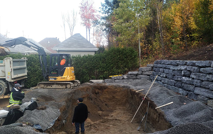Terrassement excavation Charlesbourg
